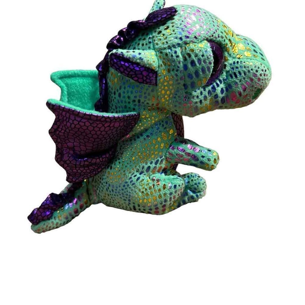 Ty Beanie Boos Cinder the Green Dragon (6 Inch) Stuffed Plush Animal  6”